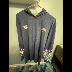 Men’s Light Navy lightweight Swim Hoodie🔥